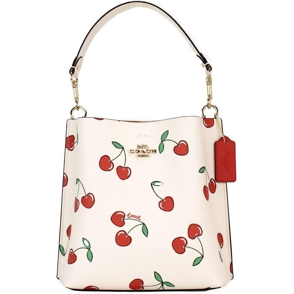 Coach Mollie Bucket Bag 22 Chalk Cherry Print