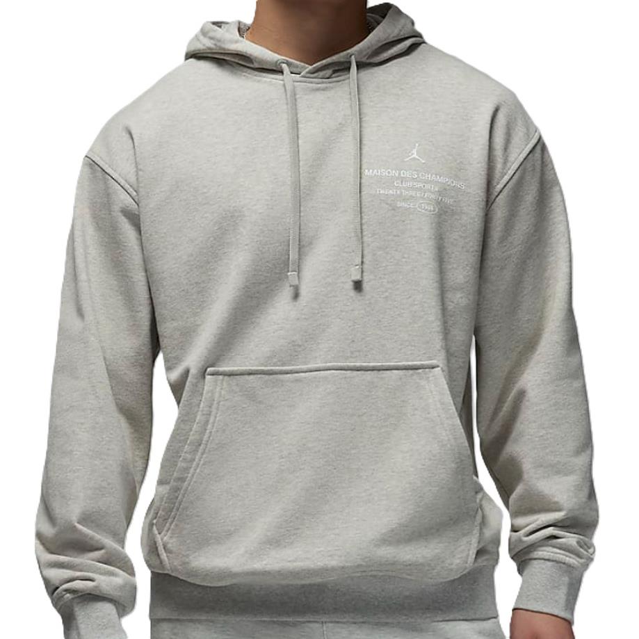 Nike Men`s Jordan Sport Dri-fit Fleece Pullover Hoodie Grey Heather FV8610-050 i