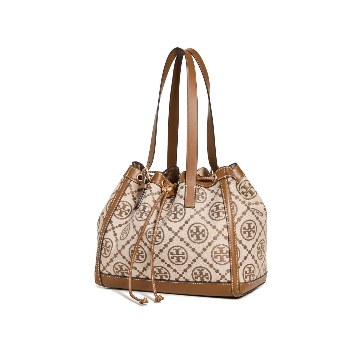 Tory Burch Women`s T Monogram Jacquard Tote Hazelnut Tan Print One Size