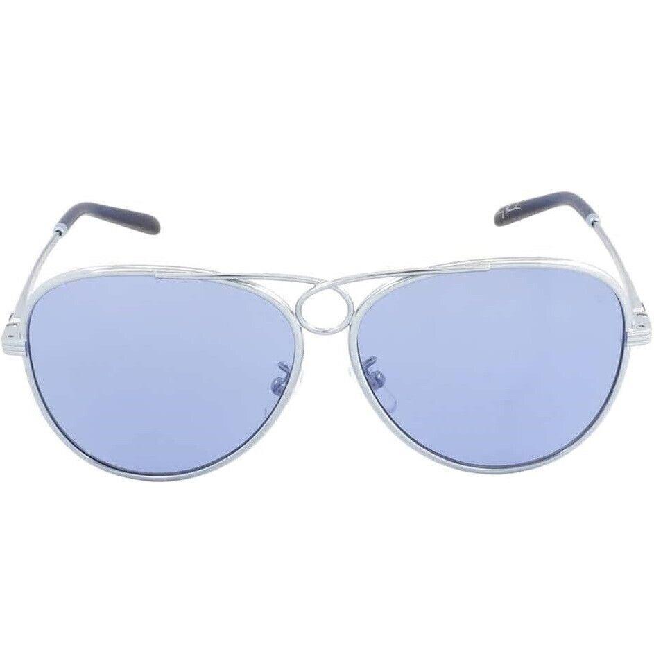 Tory Burch TY 6093 334865 Light Blue Gunmetal Sunglasses