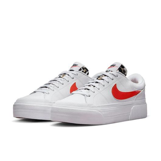 Women`s Nike DZ5203 100 Court Legacy Lift White/orange Shoes Sneakers