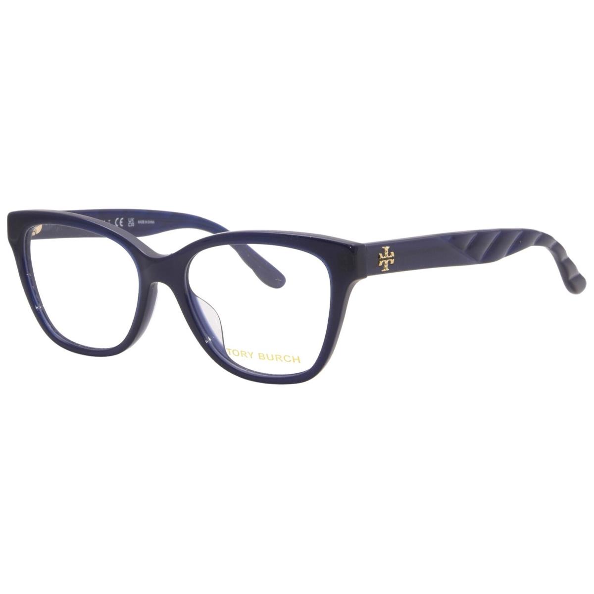 Tory Burch TY2132U 1656 Eyeglasses Women`s Transparent Navy Full Rim 51mm