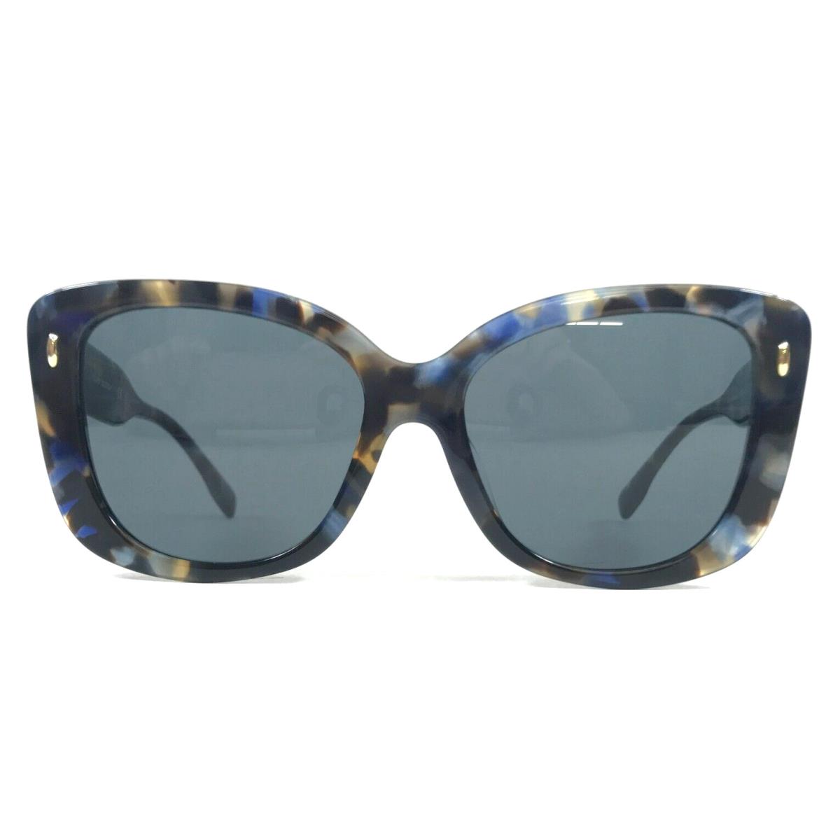 Tory Burch Sunglasses TY7198U 1957/87 Blue Tortoise Cat Eye Frames w Gray Lenses