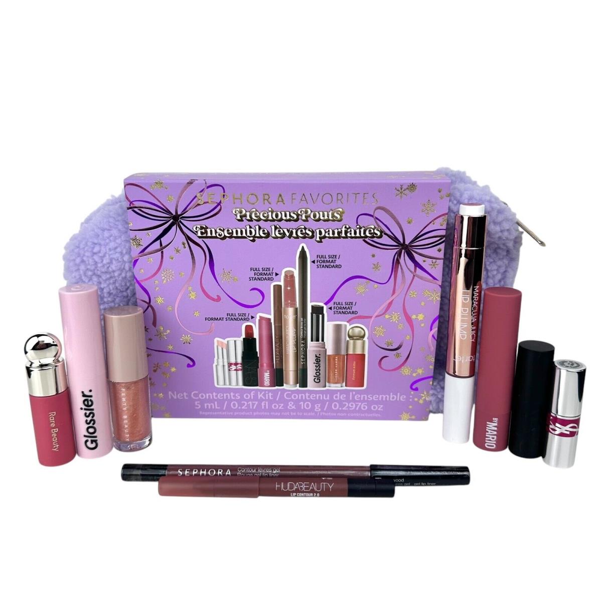 Sephora Favorites Precious Pouts Lip Set 9pc Holiday 2024 Gift Limited Edition