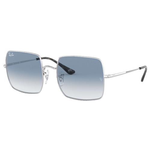 Ray-ban Square Silver l Clear Gradient Blue RB1971 91493F 54mm