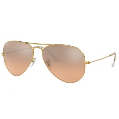 Ray-ban Aviator Gold l Silver Pink Mirror RB3025 001/3E 55mm