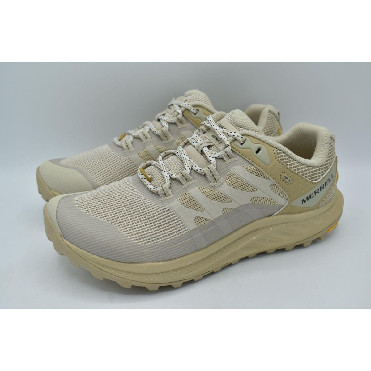 Merrell Womens 9 Antora 3 Oyster Trail Running Shoes Sneakers