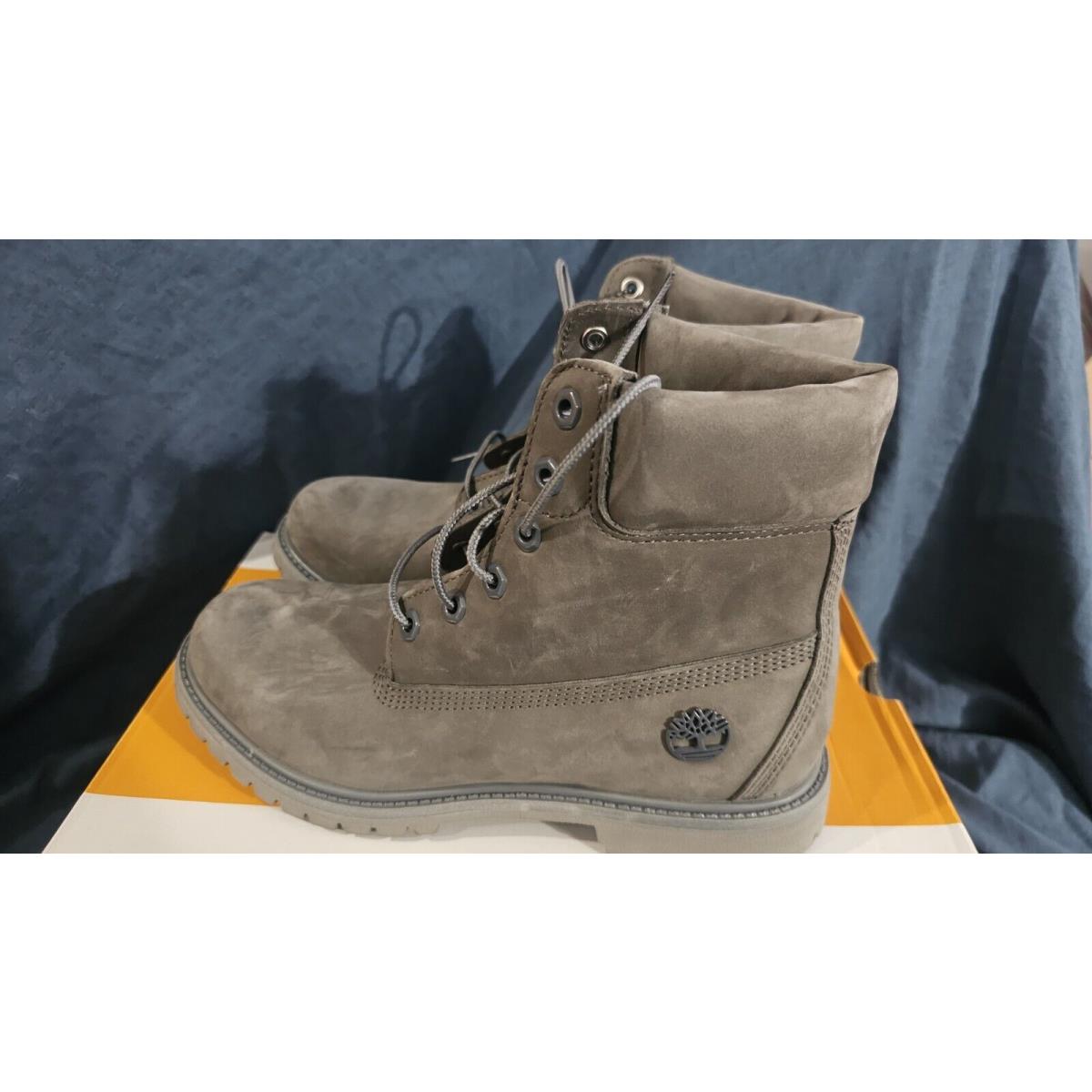 Womens Timberland Premium 6 Waterproof Boots Gray TB0A22ZH033 Size 9.5