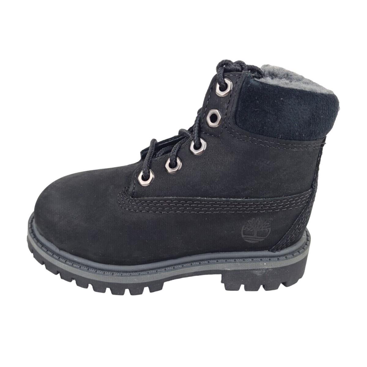 Timberland 6 In Toddler TB0A13KP Premium Boot Waterproof Outdoors Black Sz 11