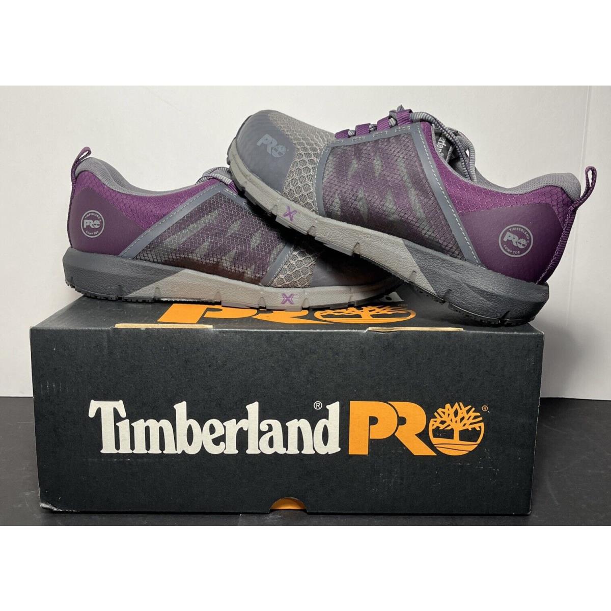 Timberland Pro Women`s Radius Purple Safety Toe Shoes Size 7.5 TB 0A416Y 065