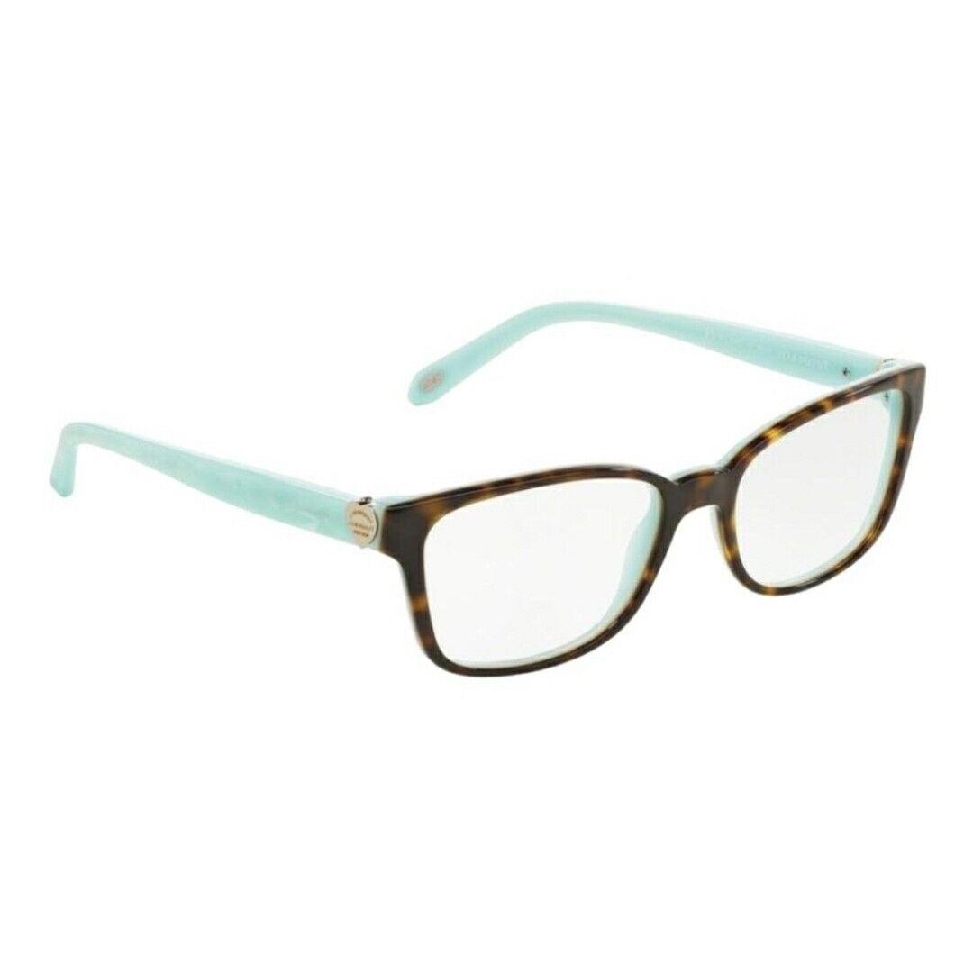 Tiffany Co. Eyeglasses TF 2122 8134 Havana Brown / Blue Pearl Frame 52mm