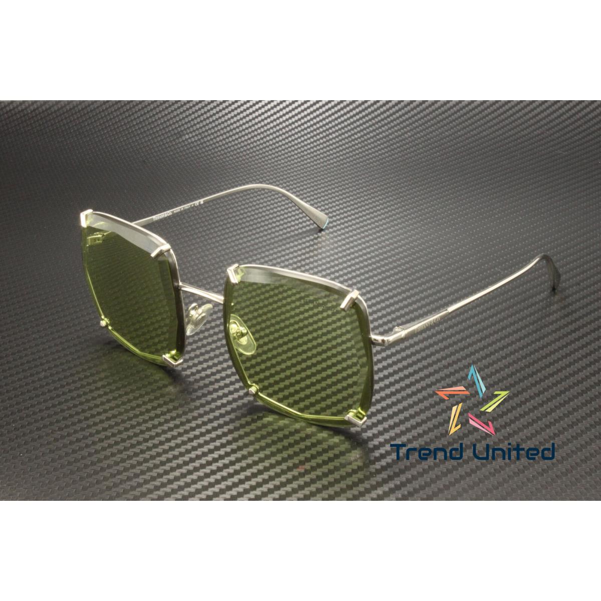 Tiffany Co. TF3089 6001 2 Silver Light Green 52 mm Women`s Sunglasses