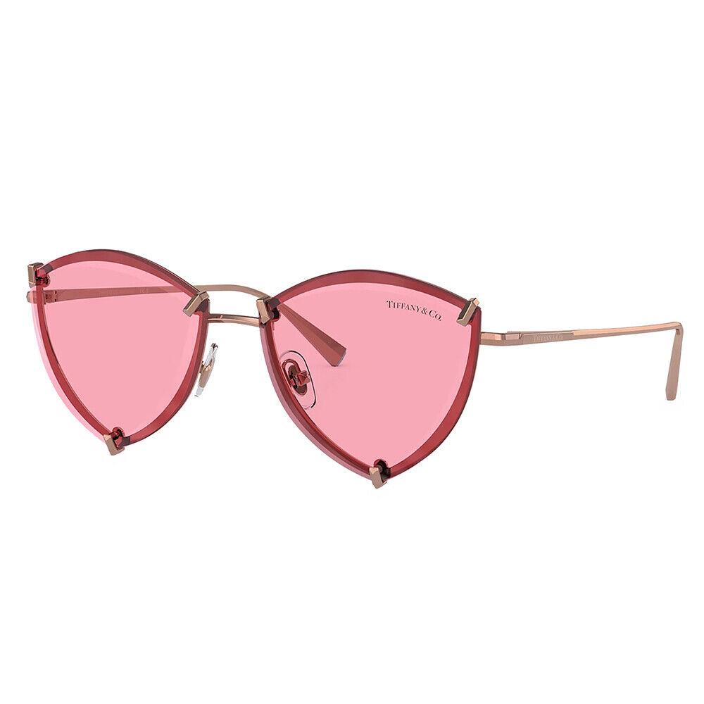 Tiffany Co. TF 3090 610584 Rubedo Metal Fashion Sunglasses Pink Lens