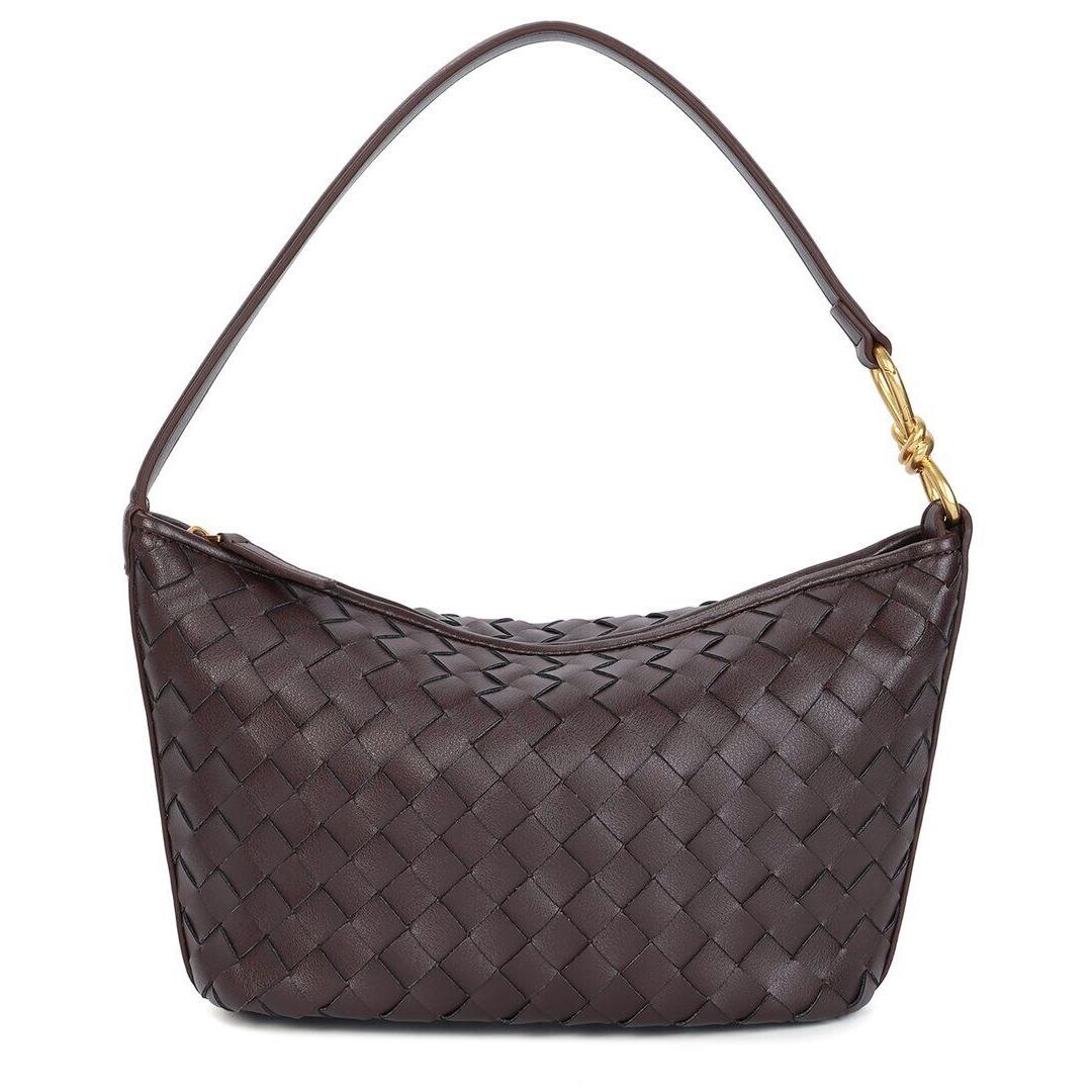 Tiffany Fred Paris Hand-woven Leather Hobo Bag Women`s