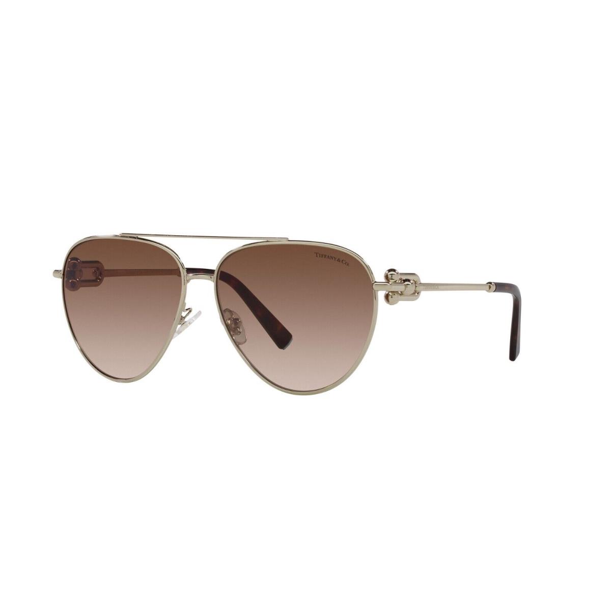 Tiffany TF 3092 Gold/brown Shaded 6021/3B Sunglasses