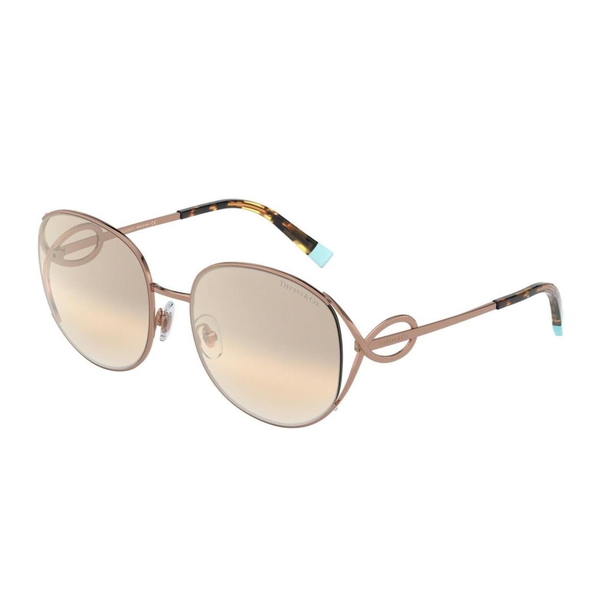 Tiffany TF 3065 Rubedo/brown Mirror Silver Gradient 61053D Sunglasses