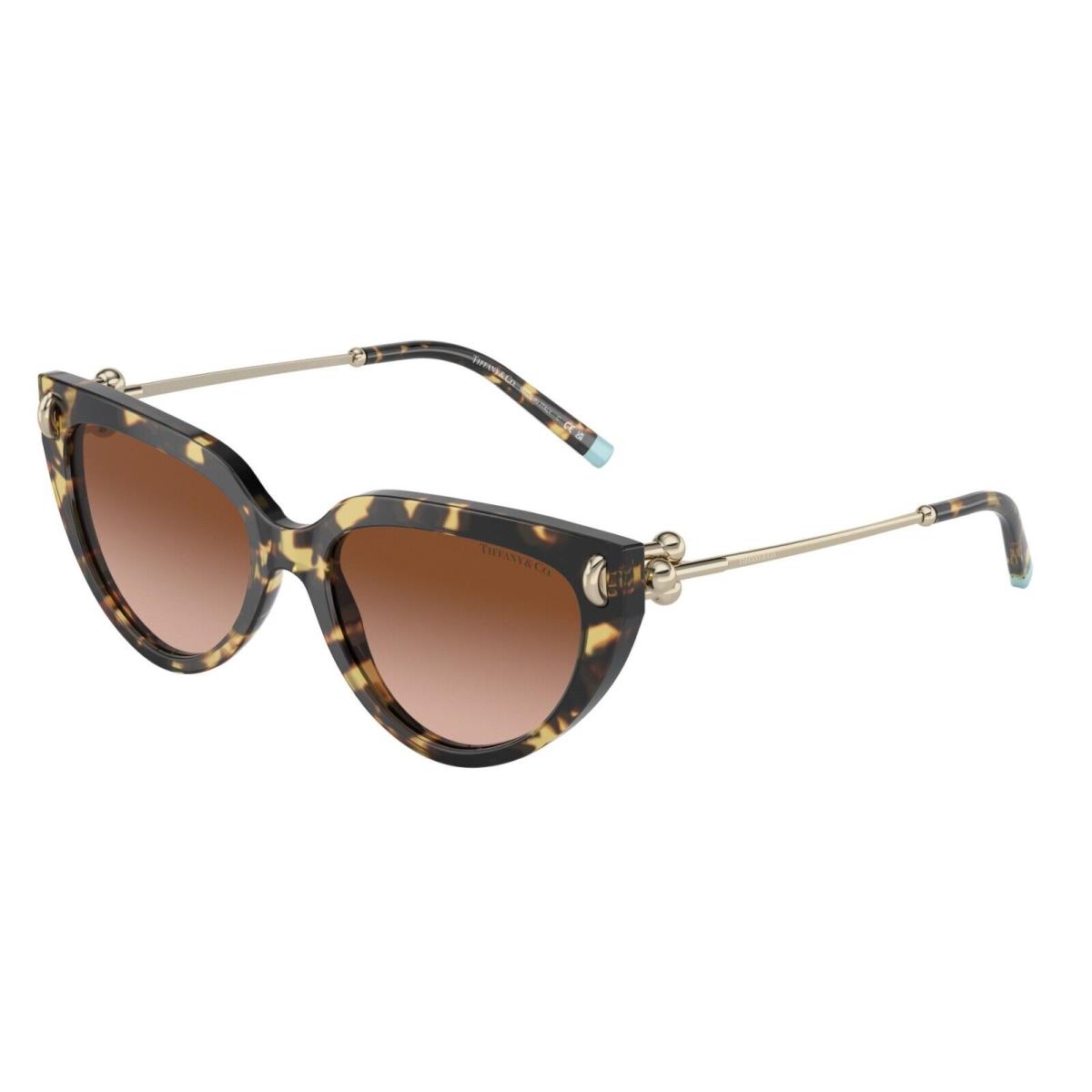 Tiffany TF 4195 Yellow Havana/brown Shaded 8064/3B Sunglasses