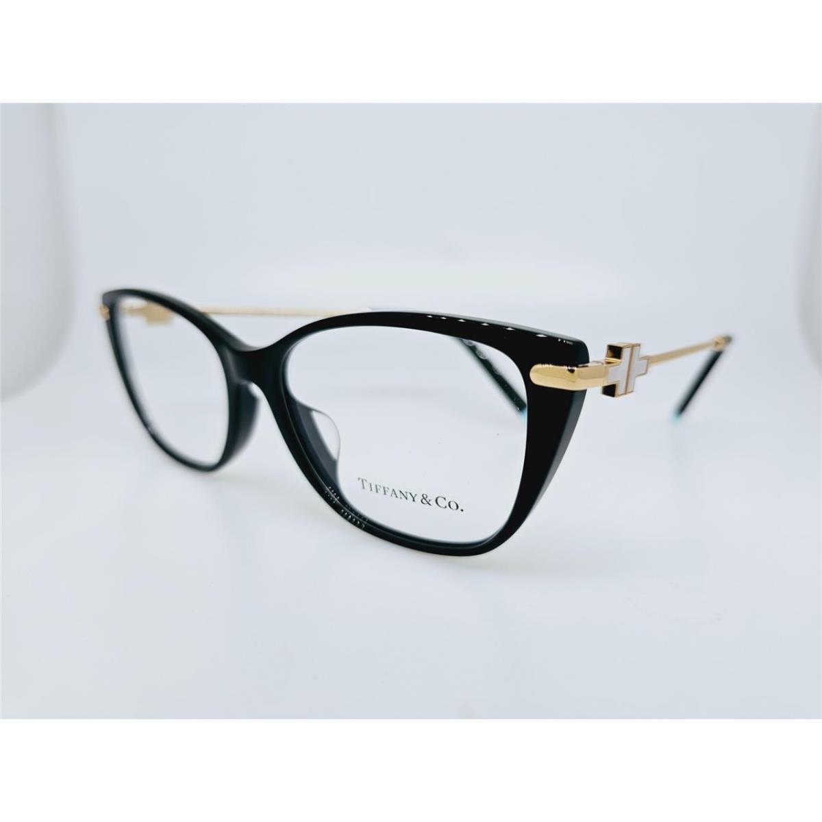 Tiffany CO Prescription TF2216F 8001 54MM Black Frame with Clear Demo Lenses