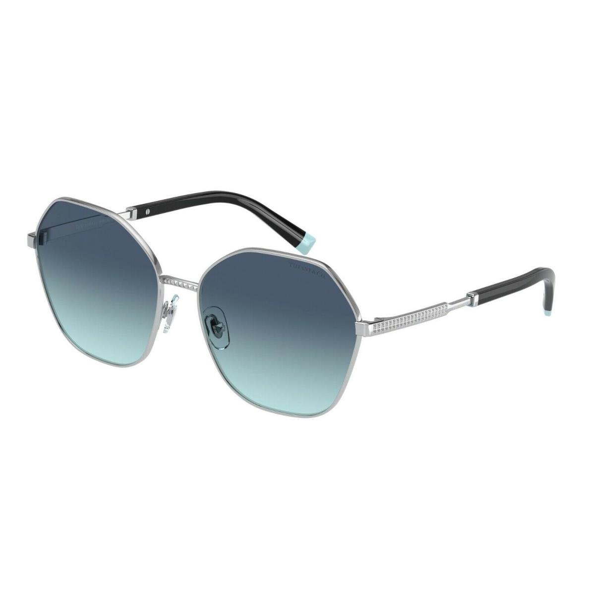 Tiffany TF 3081 Silver/blue Shaded 6001/9S Sunglasses