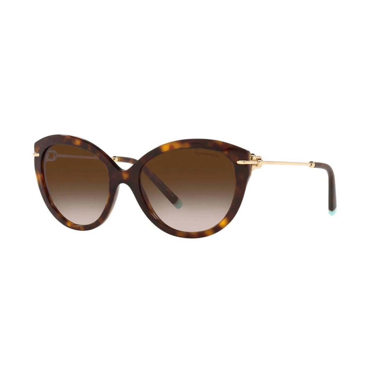 Tiffany TF 4187 Dark Havana/brown Shaded 8015/3B Sunglasses