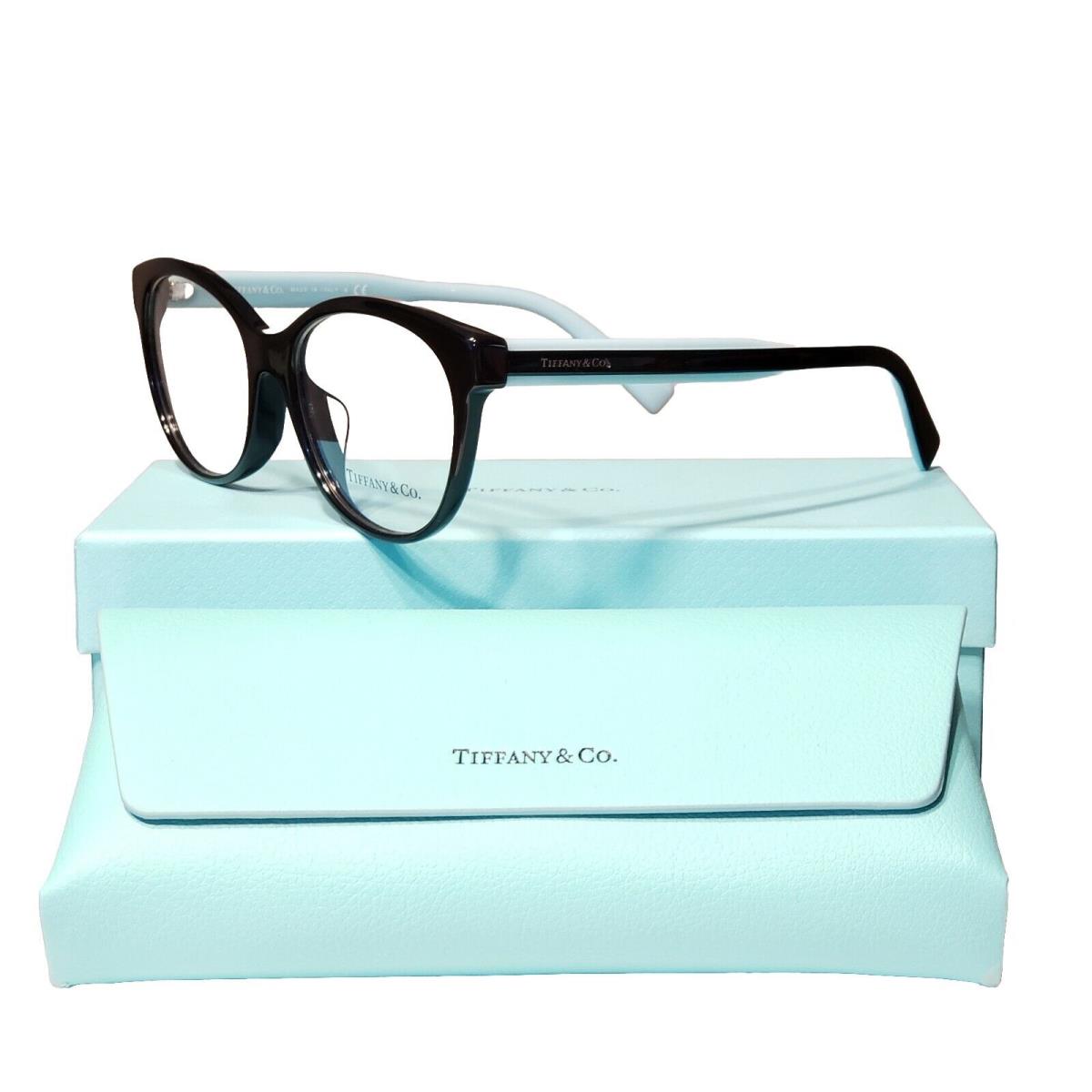 Tiffany TF2188F 8001 Black Demo Lens Asian Fit Women`s Eyeglasses 53 mm