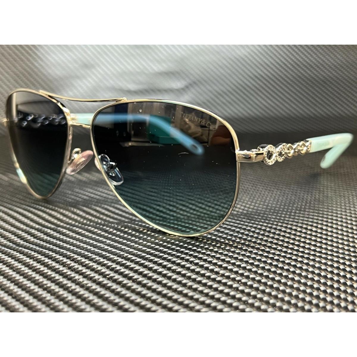 Tiffany TF3049B 60019S Silver Blue Gradient Women`s Sunglasses 58 mm