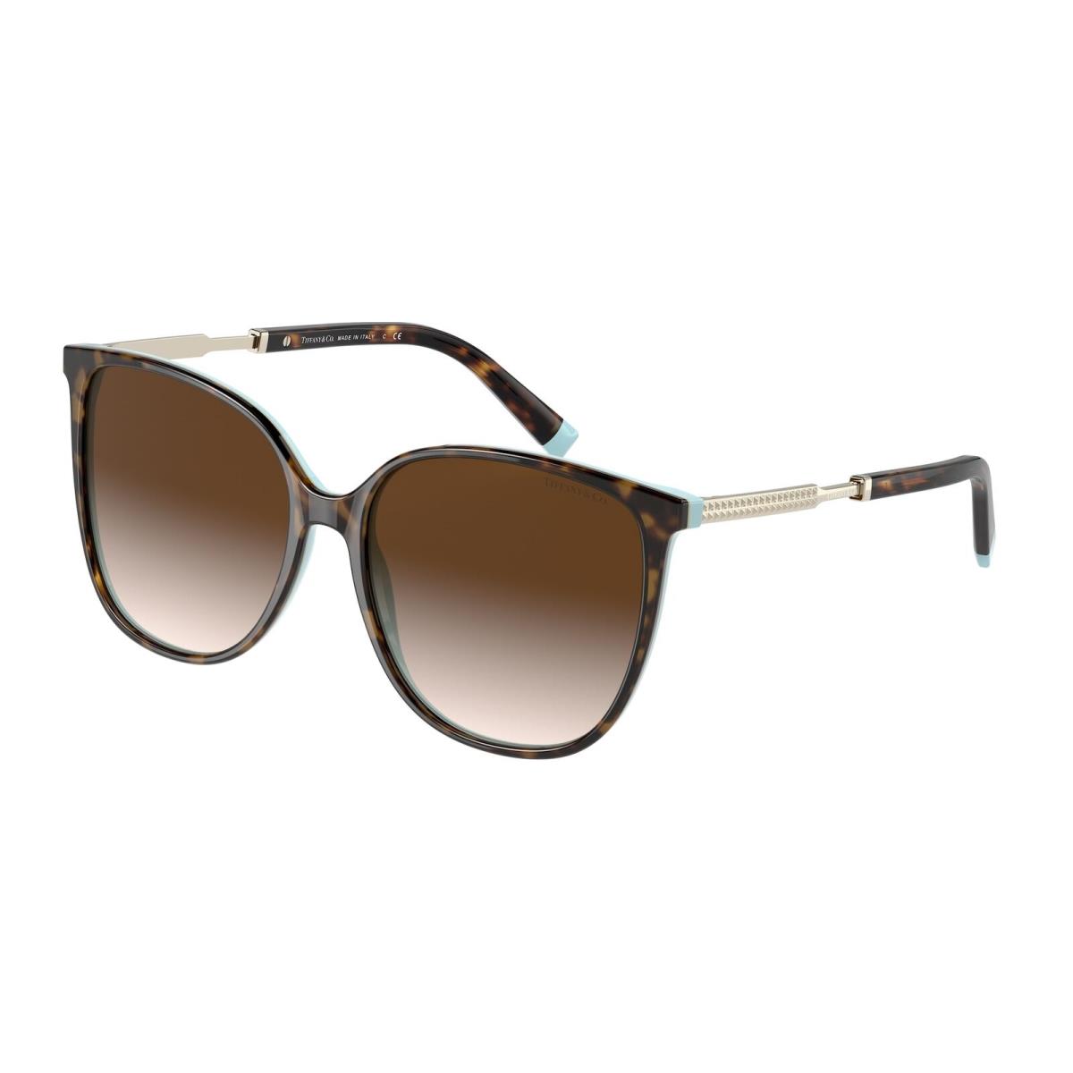 Tiffany Co. TF4184 81343B Havana Blue Brown Gradient 57 mm Women`s Sunglasses