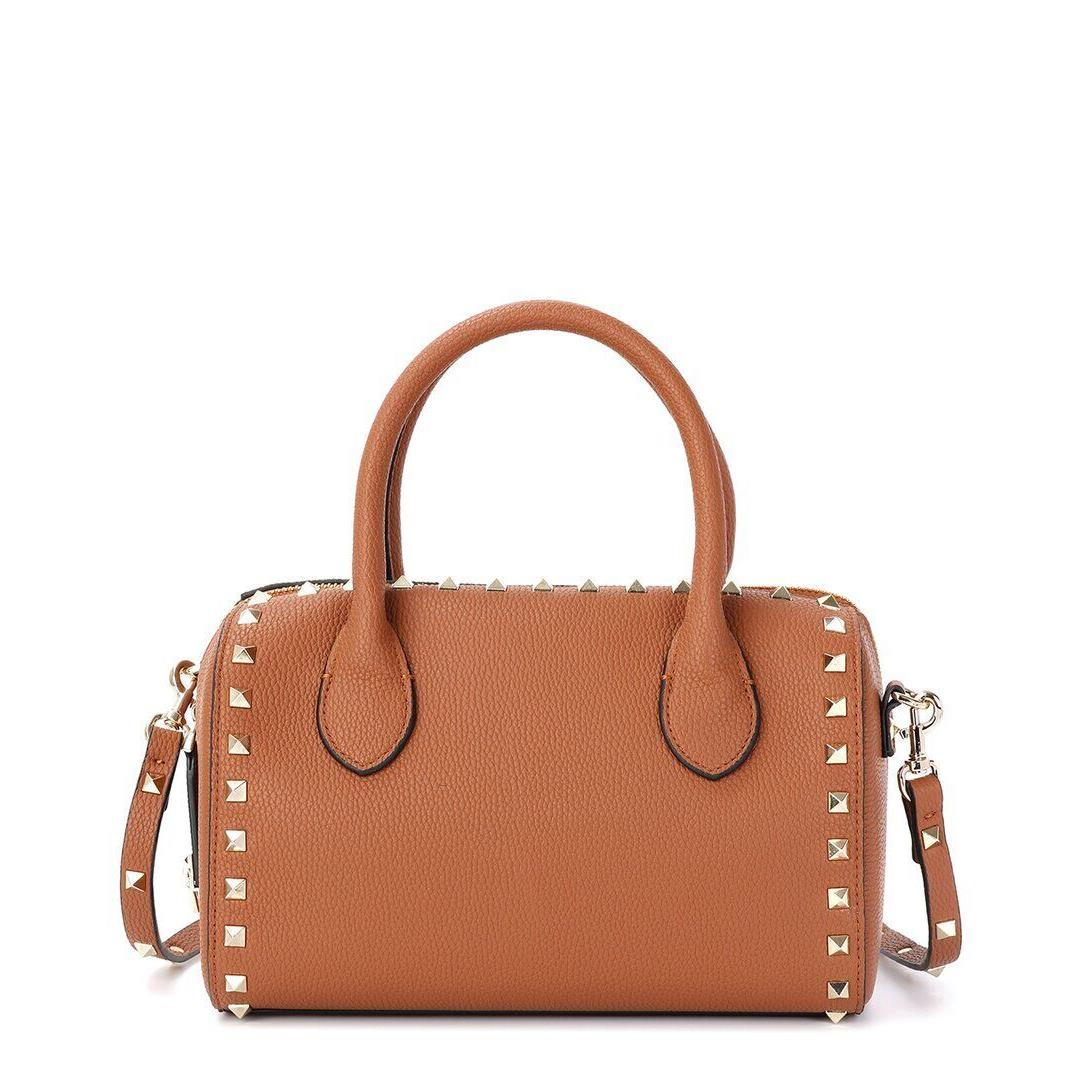 Tiffany Fred Paris Studded Leather Bowling Bag Women`s