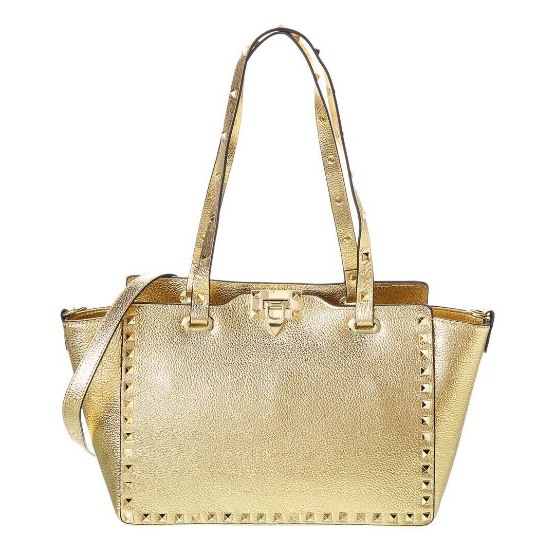 Tiffany Fred Paris Grained Leather Tote Women`s Gold