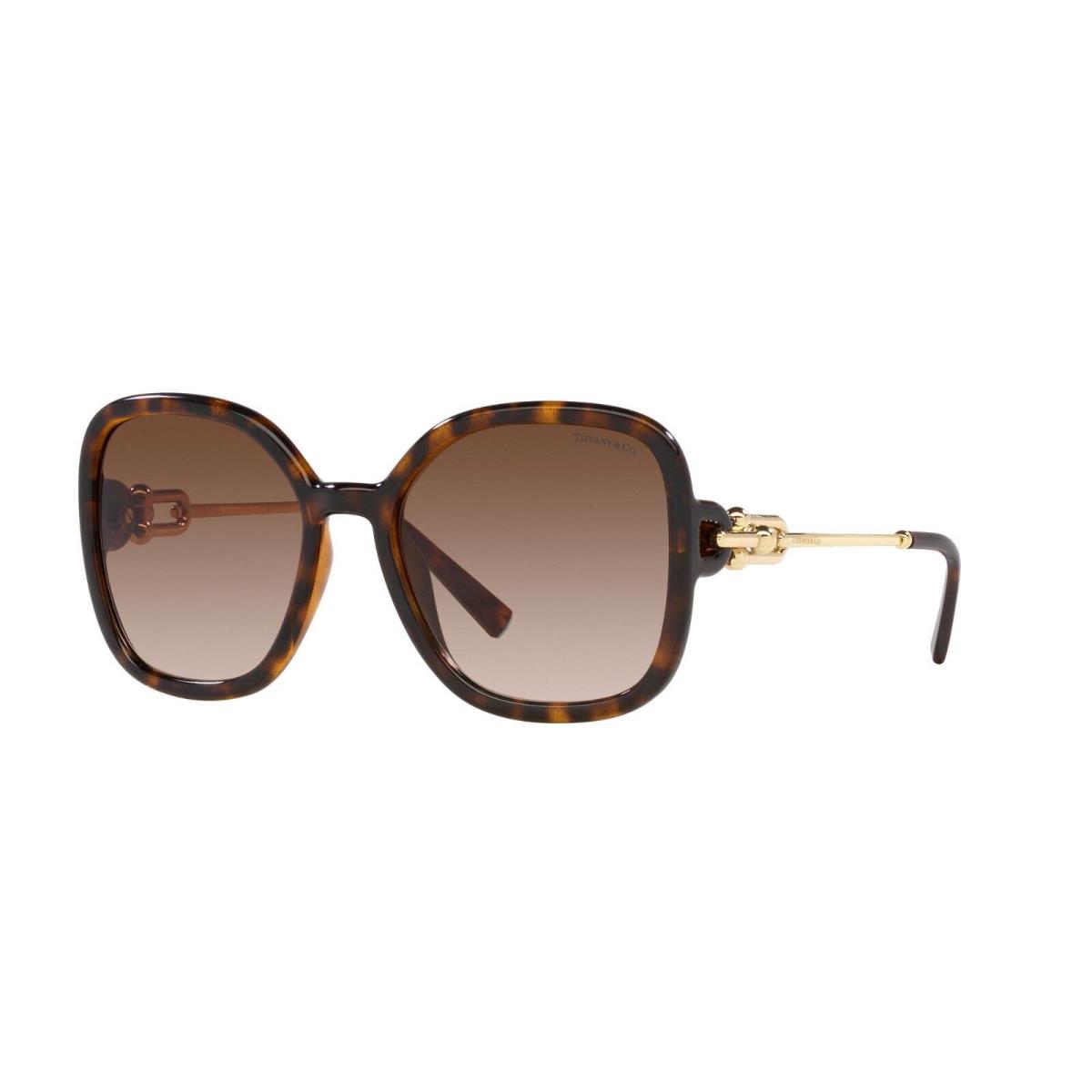 Tiffany TF 4202U Havana/brown Shaded 8015/3B Sunglasses