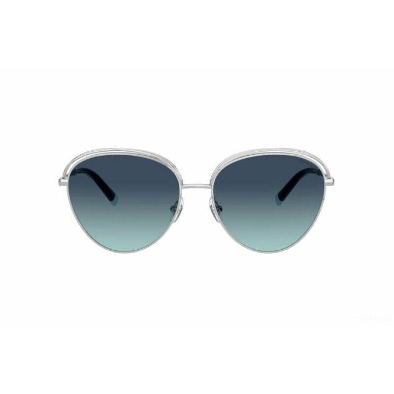 Tiffany TF3075 60019S Silver/ Blue Gradient 59MM Sunglasses