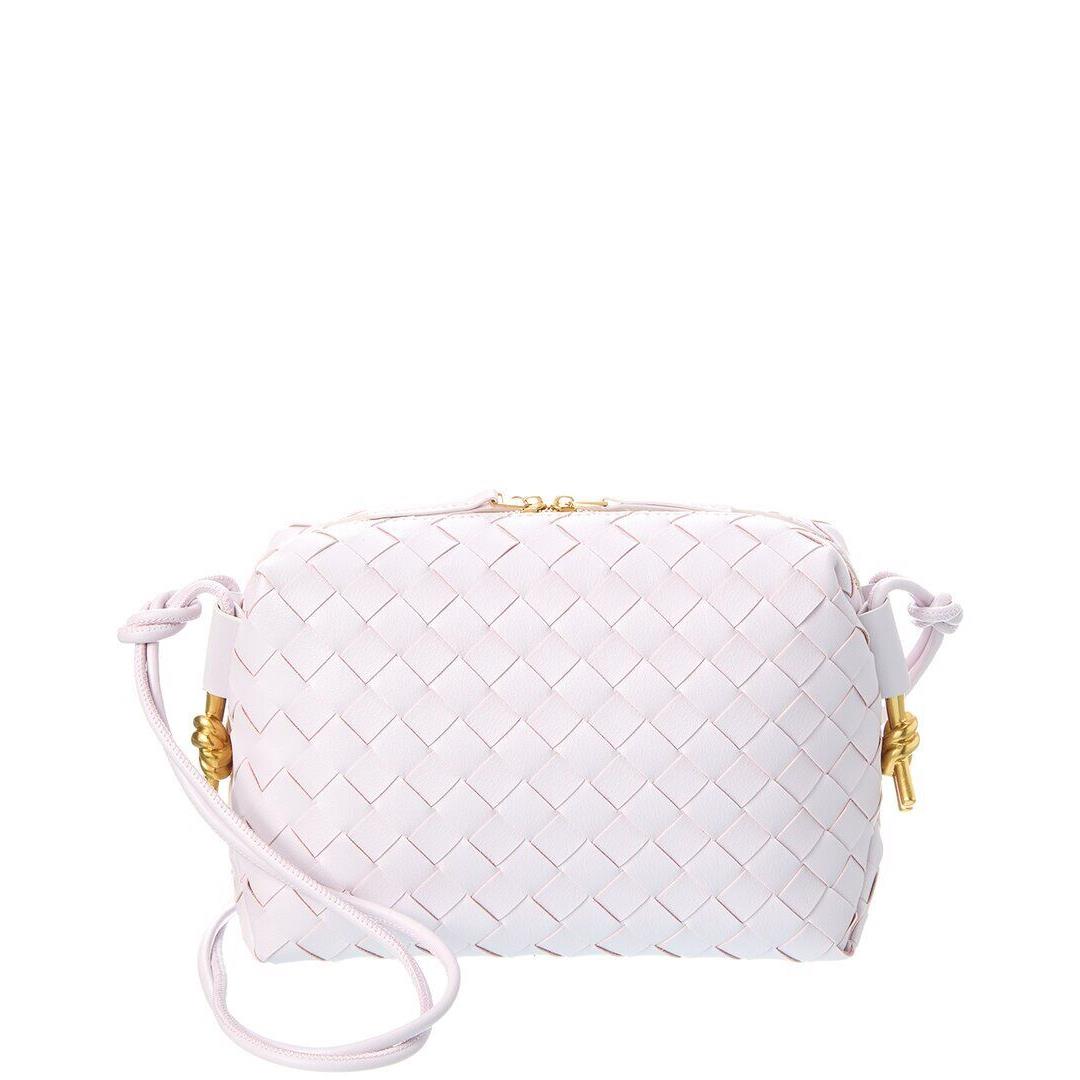 Tiffany Fred Paris Large Woven Leather Crossbody Women`s