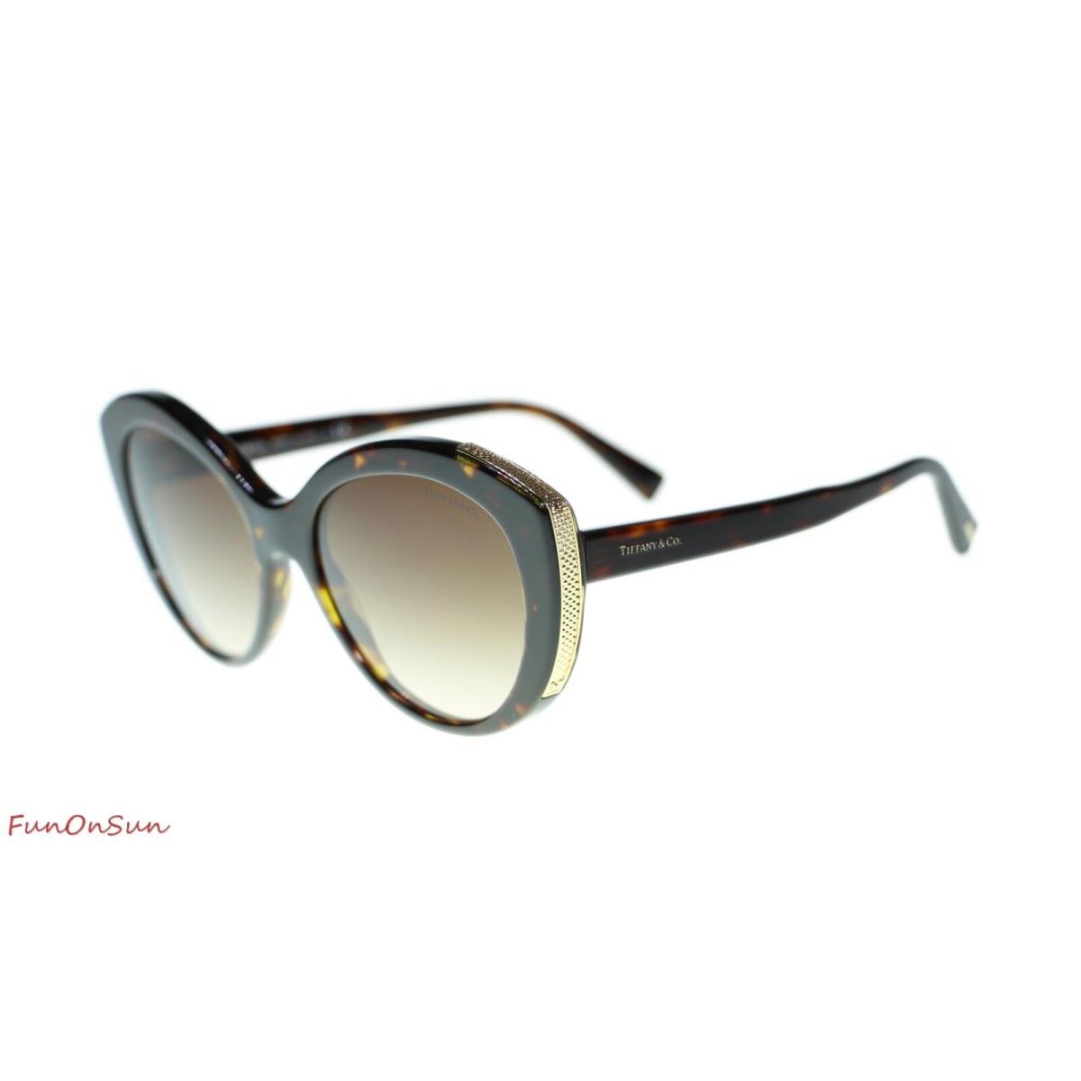 Tiffany CO Women Sunglasses TF4151 80153B Dark Havana/brown Gradient Lens 54mm