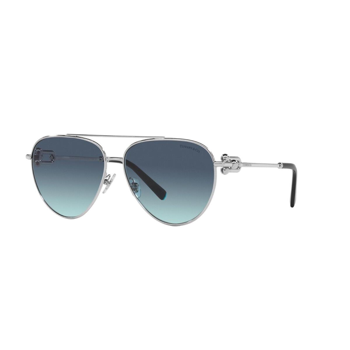 Tiffany TF 3092 Silver/blue Shaded 6001/9S Sunglasses