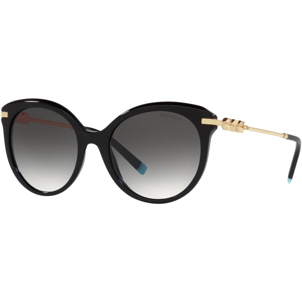 Tiffany Co. Women`s Black Round Cat Eye Sunglasses - TF4189BF-83443C-55 Italy