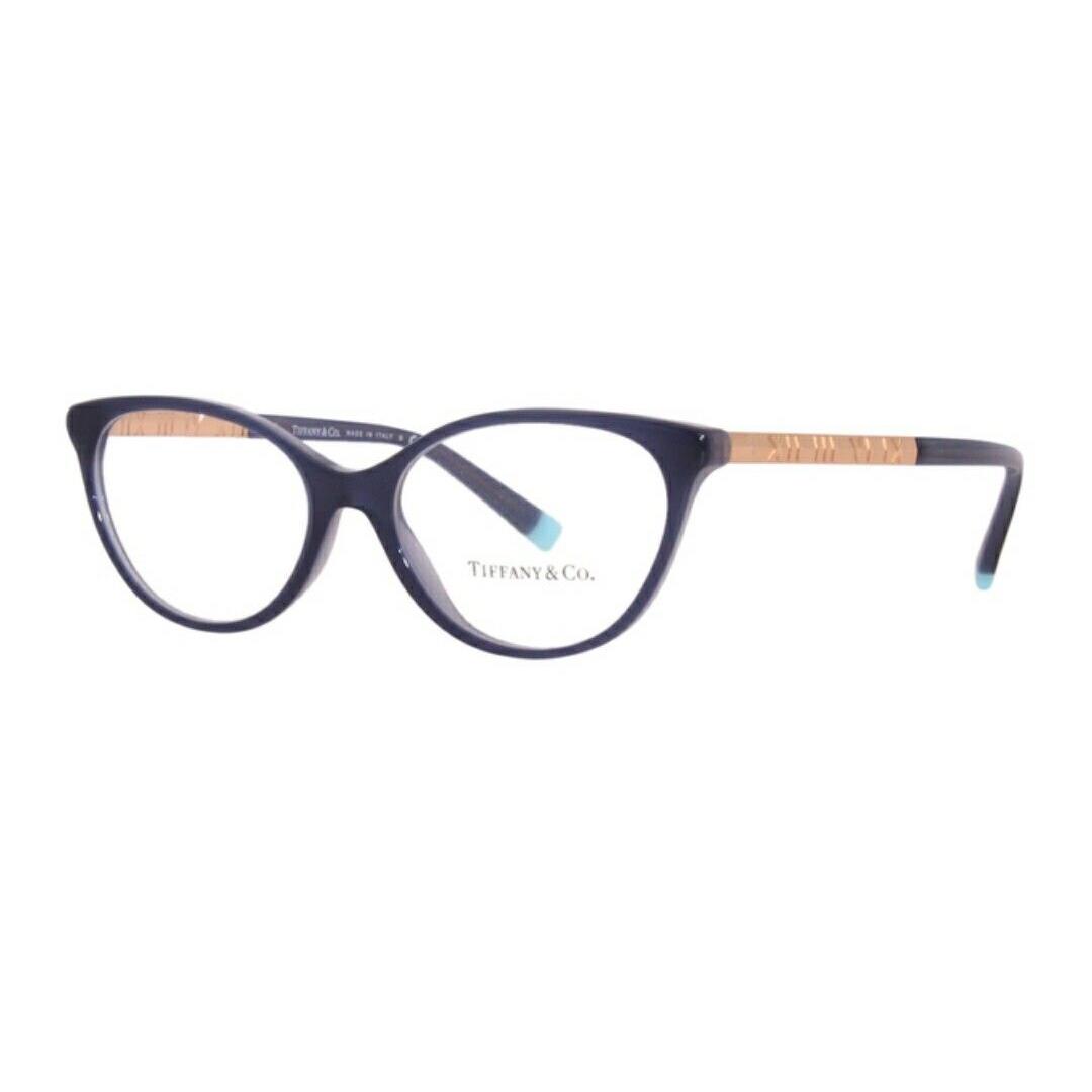 Tiffany Co TF2212 8283 Eyeglasses Woman`s Opal/blue/grey/rose Gold Frames 52mm