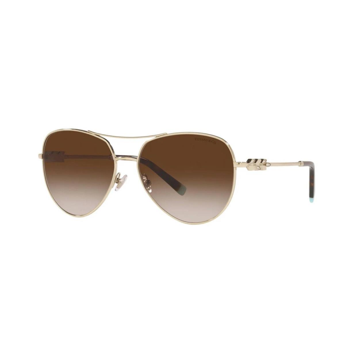 Tiffany TF 3083B Pale Gold/brown Shaded 6021/3B Sunglasses