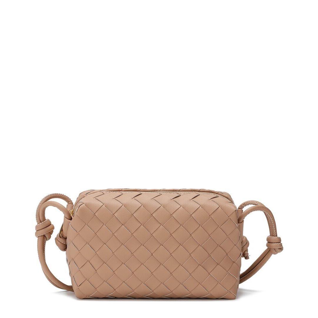 Tiffany Fred Paris Woven Leather Crossbody Women`s