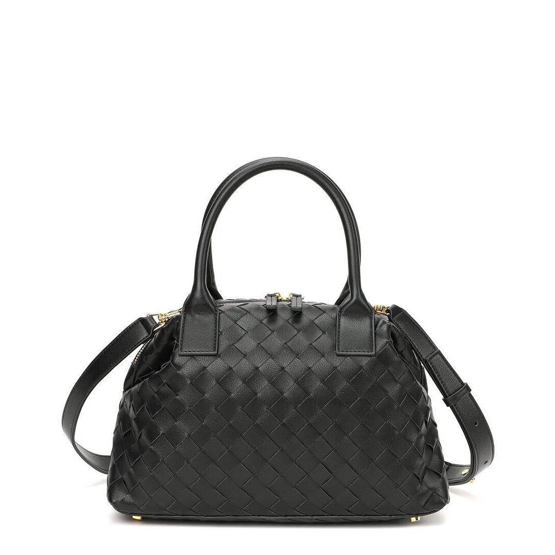 Tiffany Fred Paris Large Woven Leather Satchel Women`s