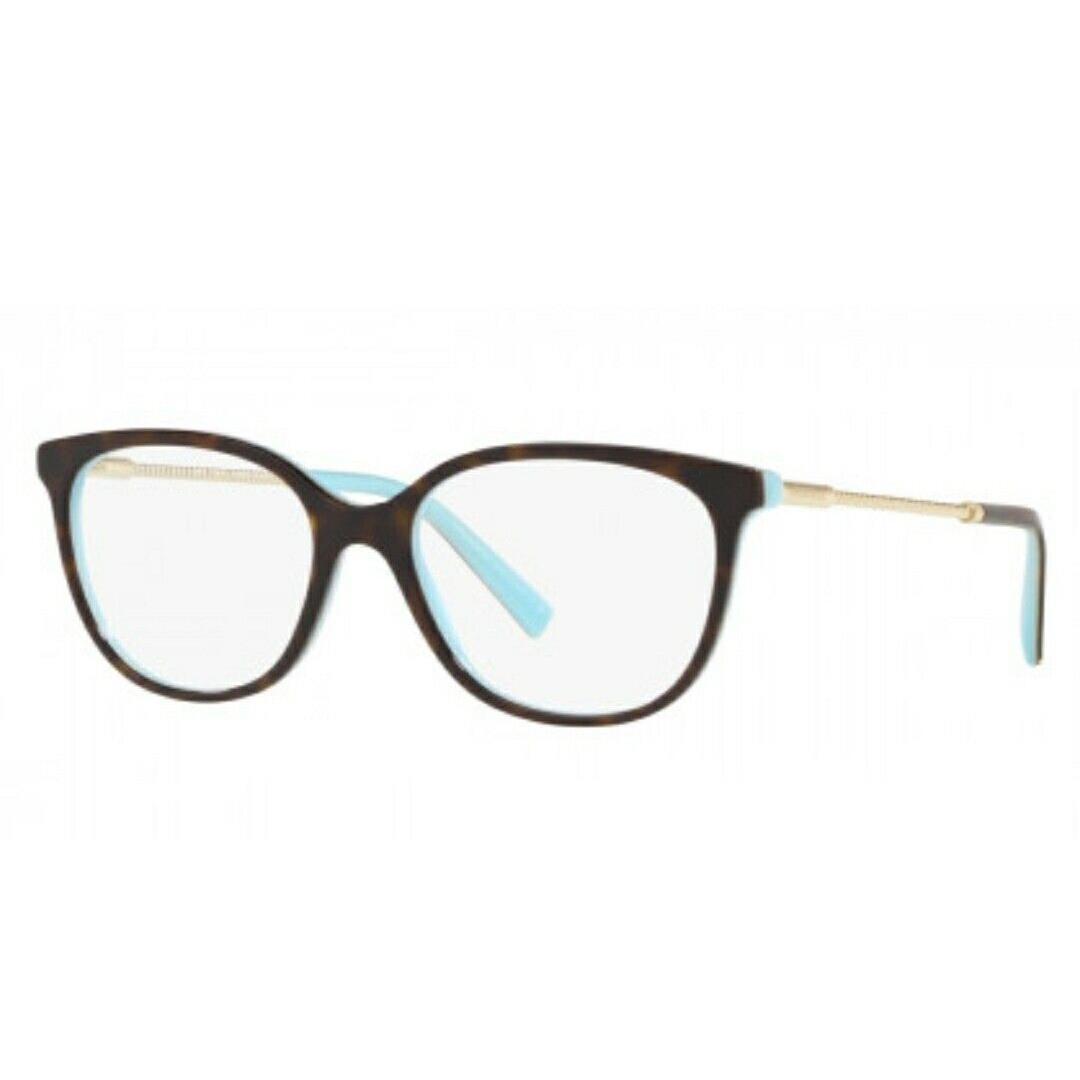 Tiffany Co Eyeglasses TF2168 8134 Havana on Tiffany Blue Frames 52 mm