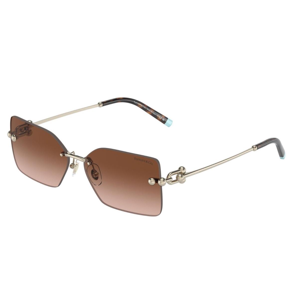 Tiffany TF 3088 Pale Gold/brown Shaded 6177/3B Sunglasses