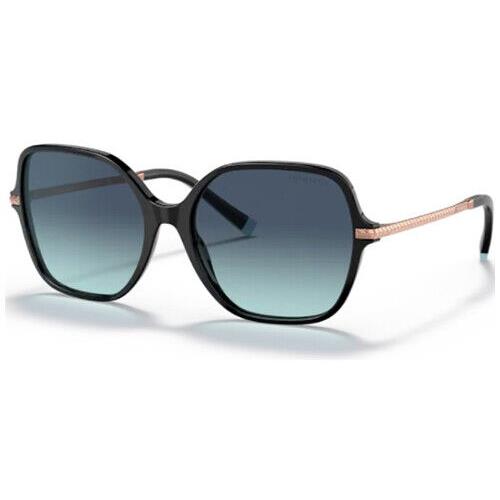 Tiffany Tiffany & CO TF 4191 80019S CO TF 4191 80019S Black Gold Azure Blue Lens Sunglasses