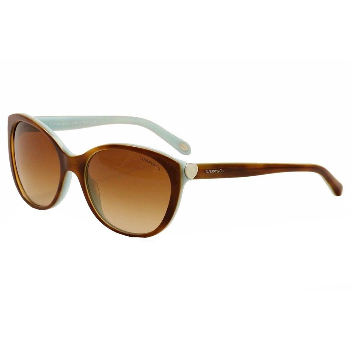 Tiffany Co Sunglasses TF4086H 81643B Havana-lt Blue / Brown Gradient