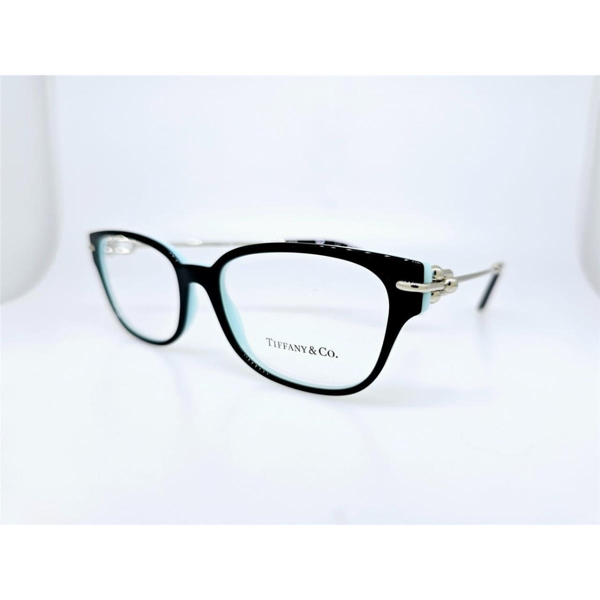 Tiffany CO Prescription TF2262 8055 54MM Black ON Tiffany Blue Frame W/ Demo L