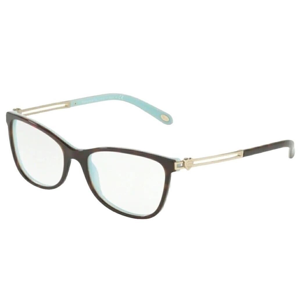 Tiffany TF 2151 8134 Havana Blue Frames 52 mm Demo Lens Woman`s Eyeglasses