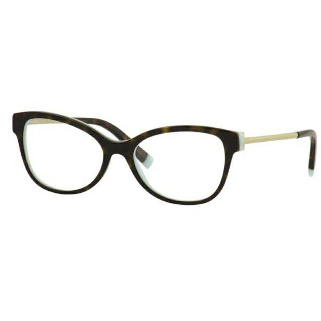 Tiffany Co Eyeglasses TF2190F Asian Fit 8134 Havana Tiffany Blue Frame 54mm