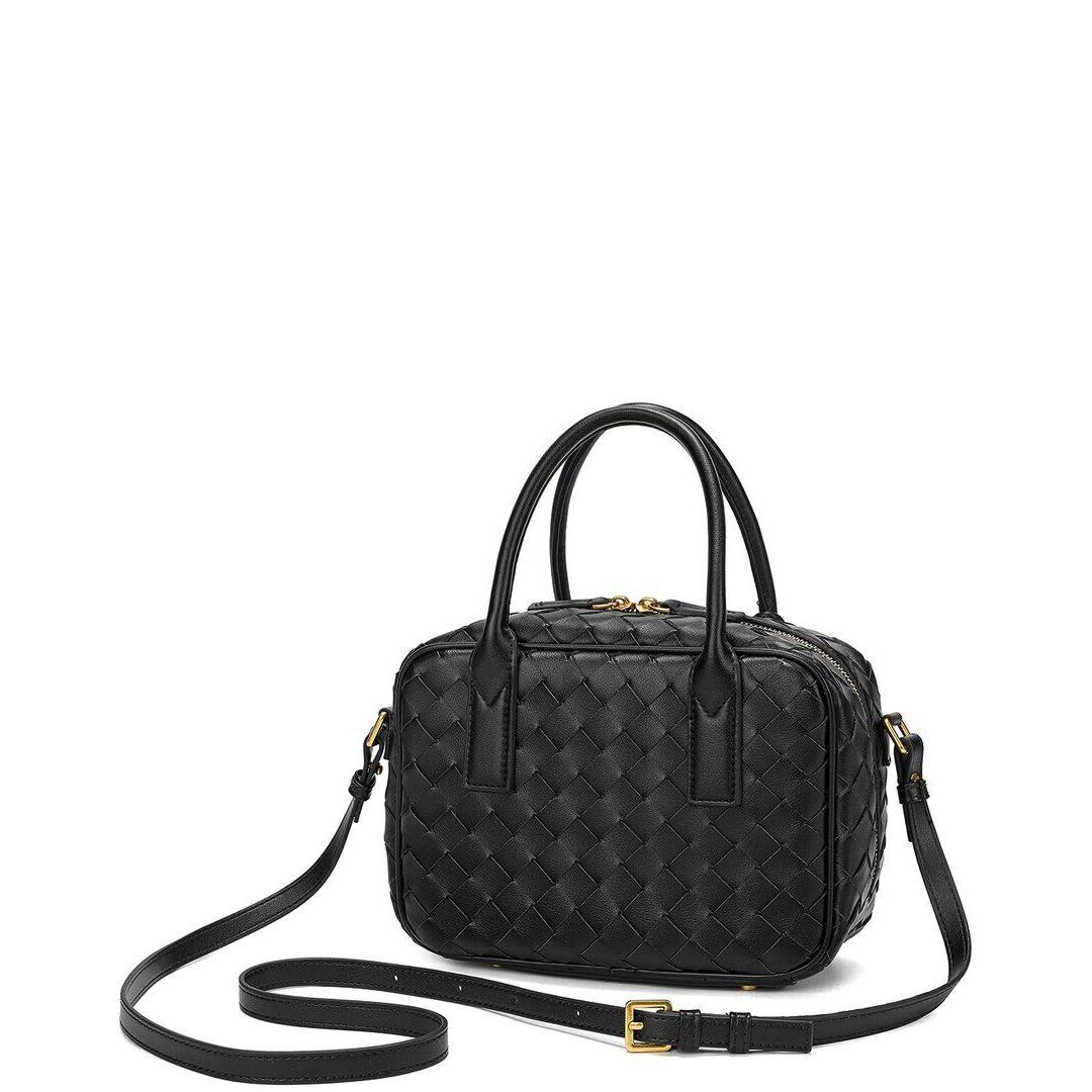 Tiffany Fred Paris Woven Leather Top-handle Crossbody Women`s