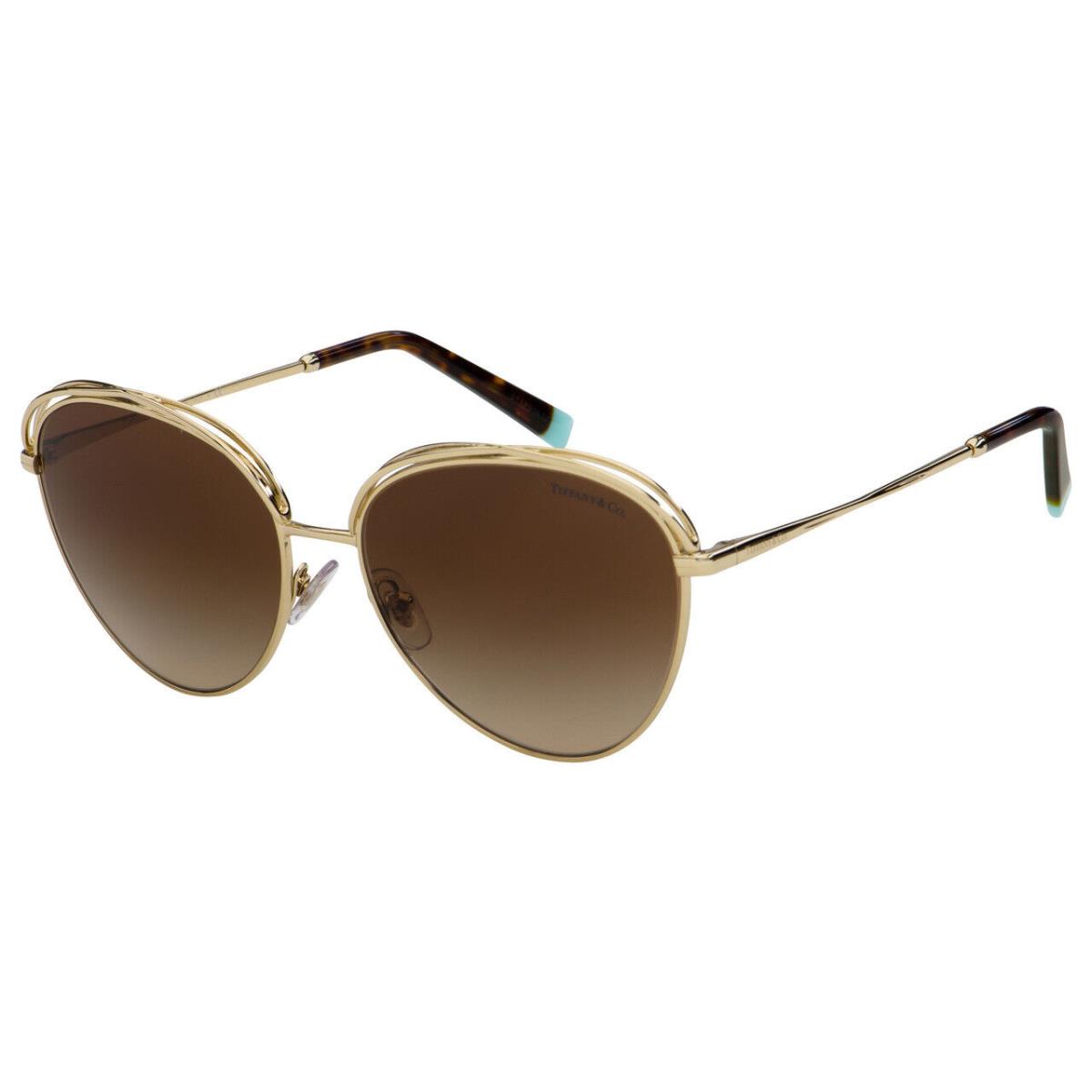 Tiffany TF3075 60213B Pale Gold/brown Gradient 59MM Sunglasses