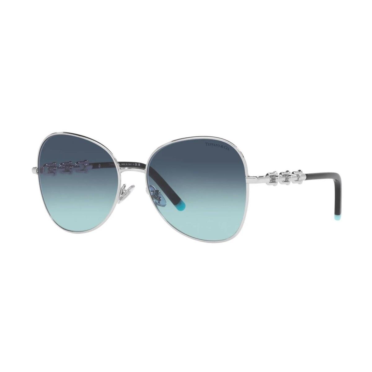 Tiffany TF 3086 Silver/blue Shaded 6001/9S Sunglasses