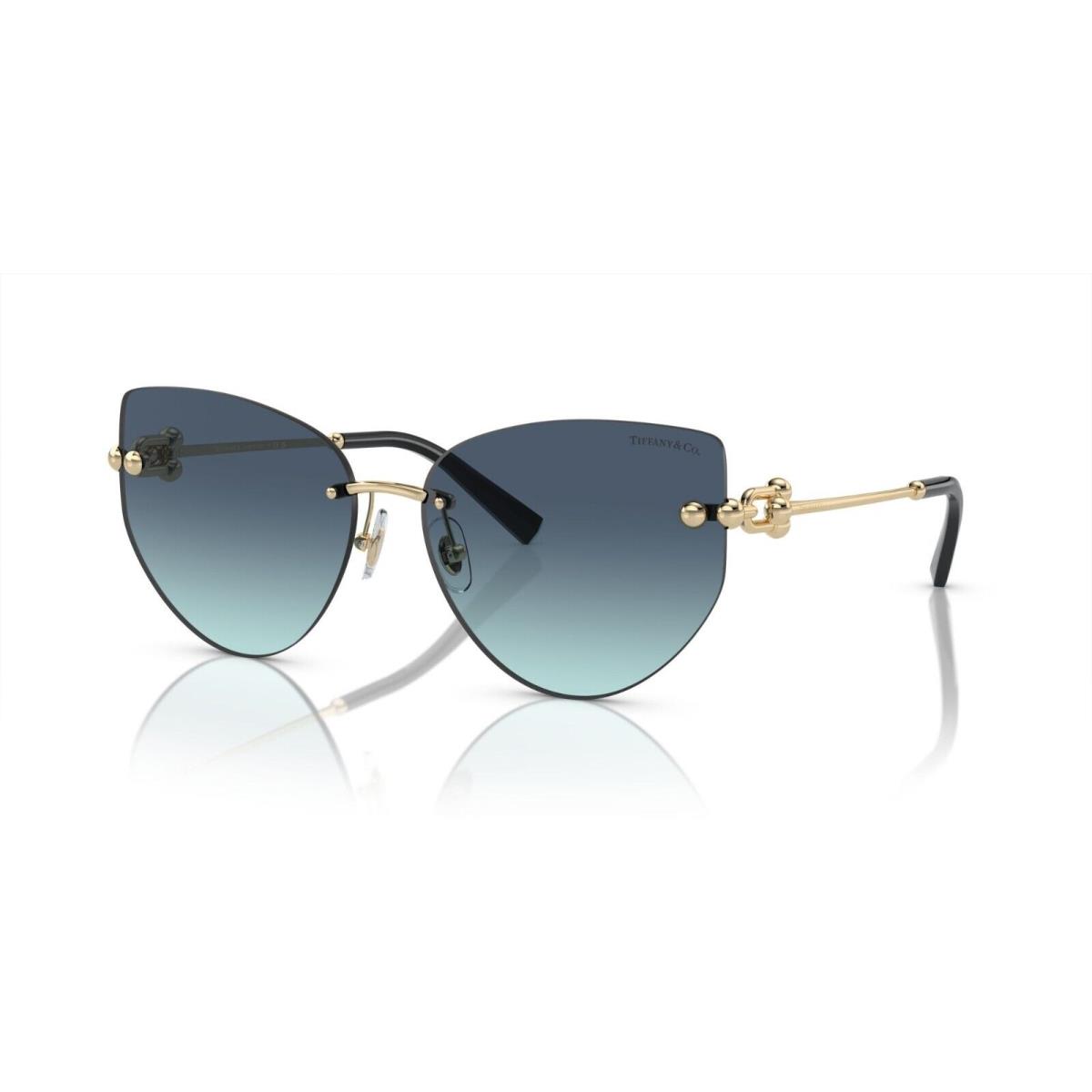 Tiffany TF 3096 Pale Gold/blue Shaded 6202/9S Sunglasses